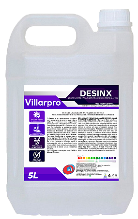 DESINX 5 LITROS - DESINFETANTE PARA INDÚSTRIAS ALIMENTÍCIAS E AFINS