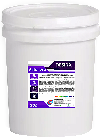 DESINX 20 LITROS - DESINFETANTE PARA INDÚSTRIAS ALIMENTÍCIAS E AFINS