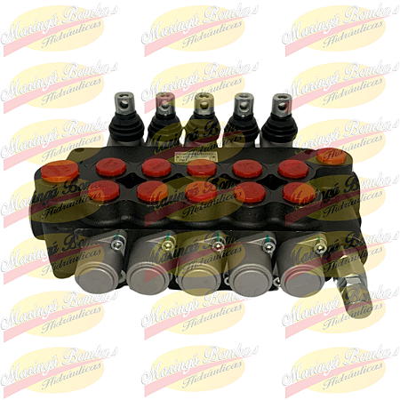 COMANDO HIDRÁULICO 05 ALAVANCAS - 40 LTS - MONOBLOCO