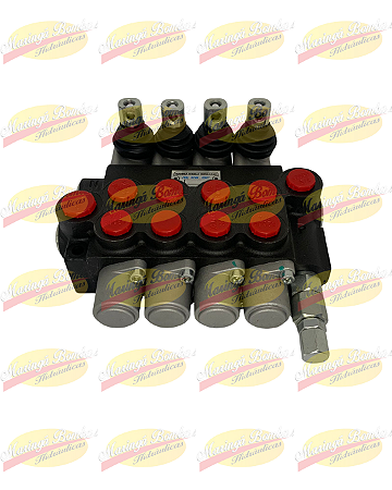 COMANDO HIDRÁULICO 04 ALAVANCAS - 40 LTS - MONOBLOCO