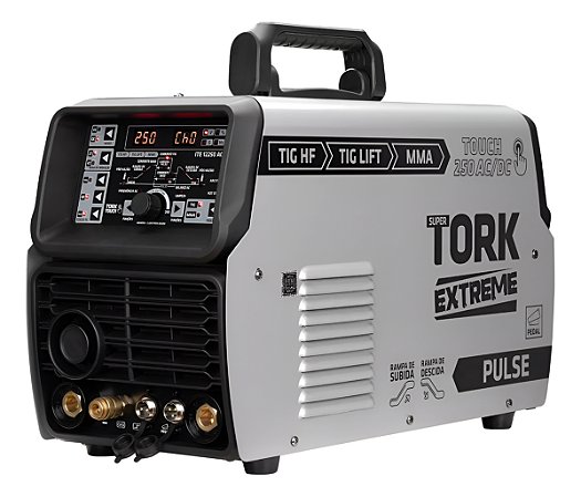 Máquina de Solda Inversora TIG AC Alumínio 250 Amperes TOUCH 250 AC/DC Tork Solda