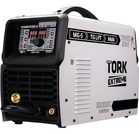 Máquina de Solda Inversora MIG Sinérgico 350 Amperes TOUCH 350S Trifásica Tork Solda