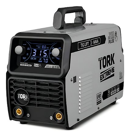 Máquina de Solda Inversora TIG MMA 315 Amperes TOUCH 315 MMA PULSE VRD 2 Em 1 Trifásica Tork Solda