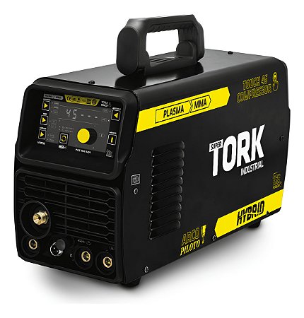 Máquina de Corte Plasma Inversora 45 Amperes TOUCH 45 COMPRESSOR 16mm Híbrida Tork Solda