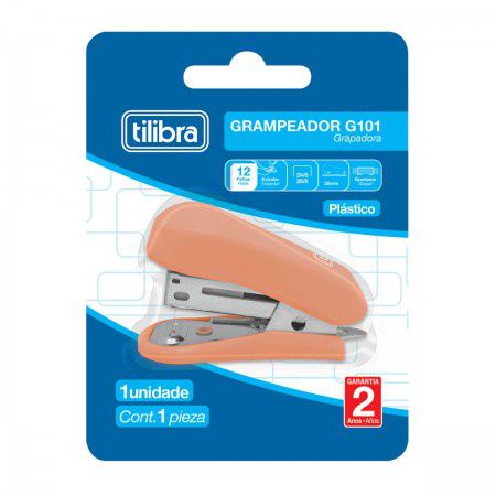 Grampeador 26/6 G101 Tilibra Salmão
