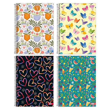 Caderno Universitário 1 Matéria Hit Fem 80 folhas