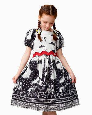 Vestido Midi Cordel M/c Kids