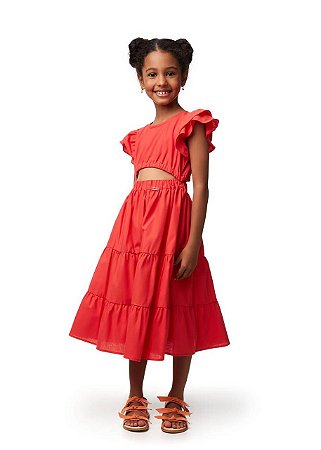 Vestido Cut Out Melancia Kids