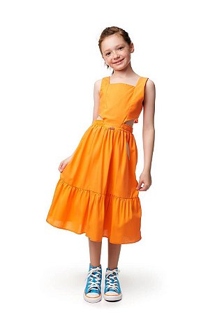 Vestido Cut Out Papaya Kids