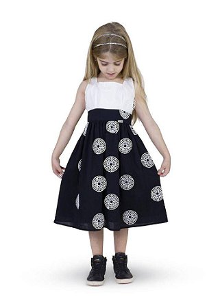 Vestido Margarida P & B Kids