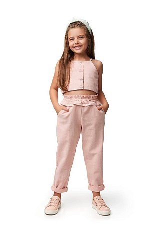 Conjunto Top E Calça Jazz Kids