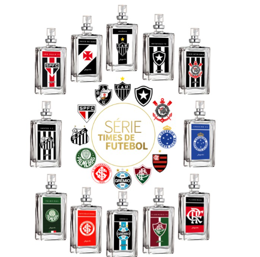 Perfume Miniatura Série Times de Futebol Jequiti - 25ml (Fragrância a escolher)
