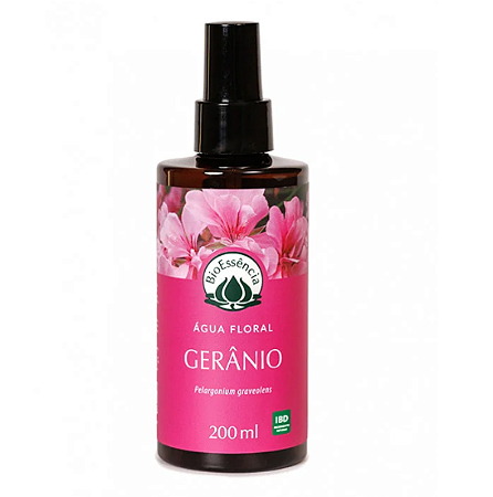 Água Floral de Gerânio 200ml - Bioessencia