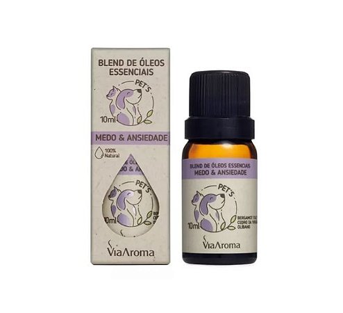 Blend Oleos Essenciais - Medo e Ansiedade - 10ml - Via Aroma