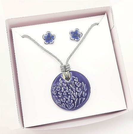 Colar Difusor de Aroma Pessoal (Conjunto) - Lavanda
