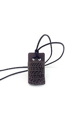 Colar Difusor de Aroma Pessoal - Tribal Retangular Cafe