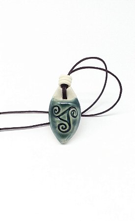 Colar Difusor de Aroma Pessoal - Triskel - Verde