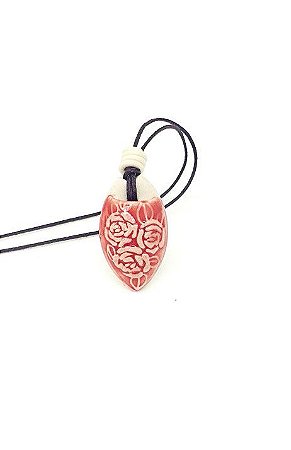 Colar Difusor de Aroma Pessoal - Buque De Rosas - Vermelho