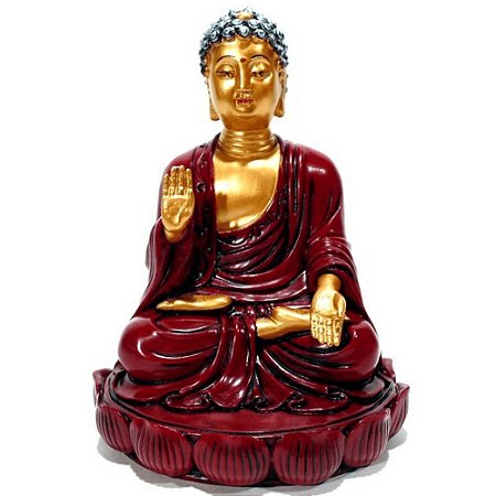 Buda Shakyamuni 16 cm - Vermelho