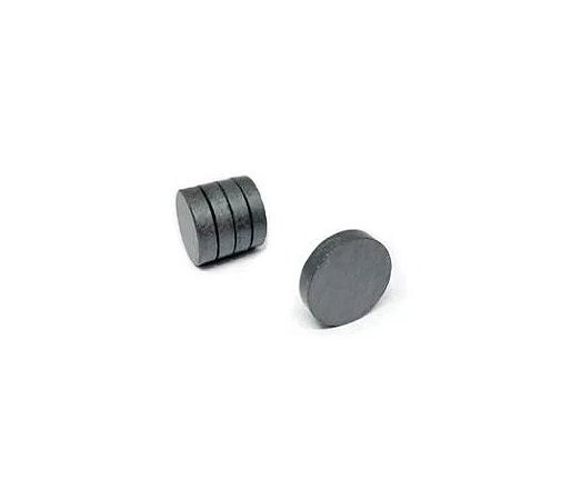 Ímã Ferrite Médio 8x2mm - 550 Gauss - 50 unidades