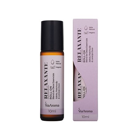 Roll-On Blend Óleos Essenciais Relaxante 10ml - Via Aroma