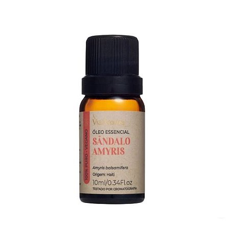 Oleo Essencial Sandalo Amyris  10ml - Via Aroma