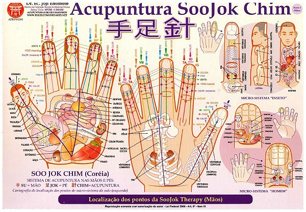 Mapa Acupuntura SooJok Chim - Profº. Franco Joji Enomoto