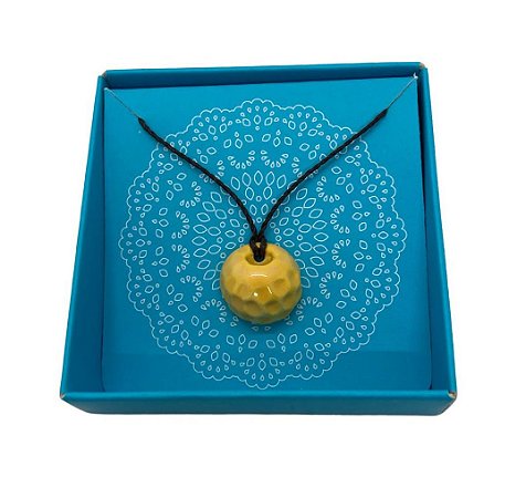 Difusor de Aroma Pessoal Círculos Amarelo - Barro Blue