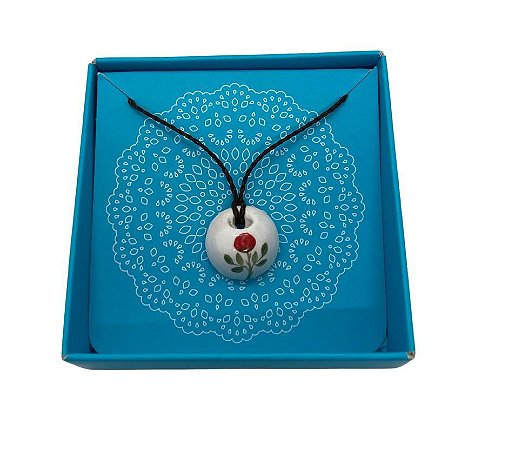 Difusor de Aroma Pessoal Rosa Vermelha - Barro Blue
