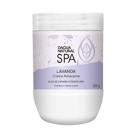 Creme de Massagem SPA Lavanda 650g - D'gua Natural