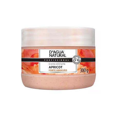 Creme de Massagem Esfoliante Forte Apricot 300g - D'gua Natural