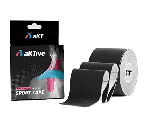 Kinesio Tape 5 cm X 5 mts Preto - Aktive Sport