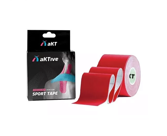 Kinesio Tape 5 cm X 5 mts Vermelho - Aktive Sport