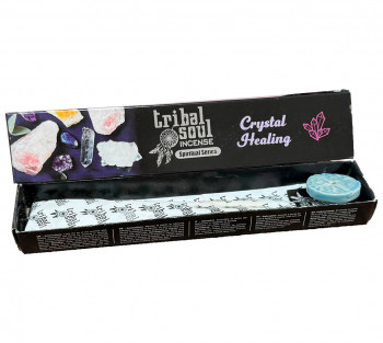 Incenso Crystal Healing com Incensário - Tribal Soul