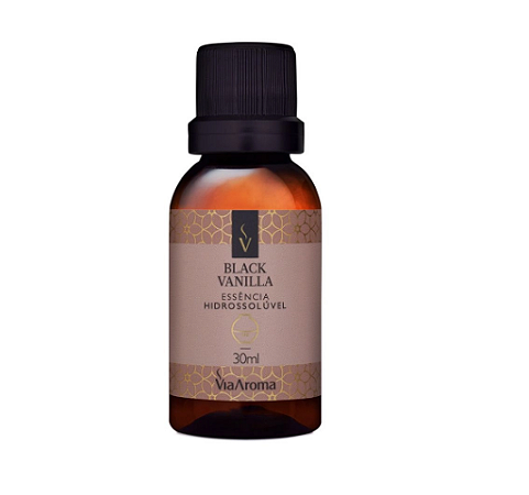 Essência Hidrossolúvel Via Aroma 30ml -   Black Vanilla