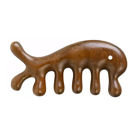 Pente Massageador Natural de Sândalo