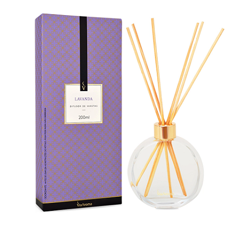 Difusor de Varetas Via Aroma 200ml - Lavanda