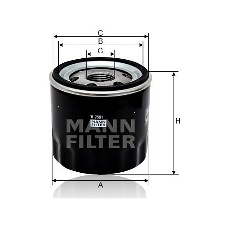 Filtro de Óleo GM Onix Tracker Mann Filter W7561