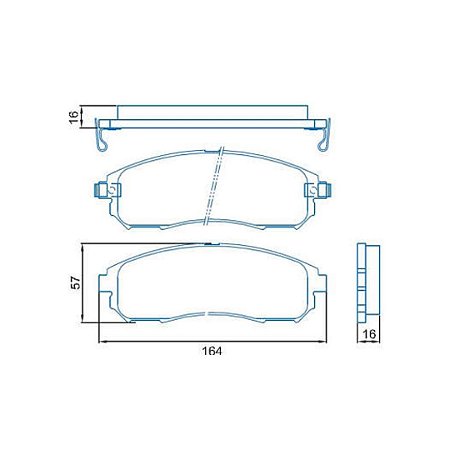 Pastilha de Freio Dianteira Nissan Frontier Xterra 2003 a 2008 Jurid