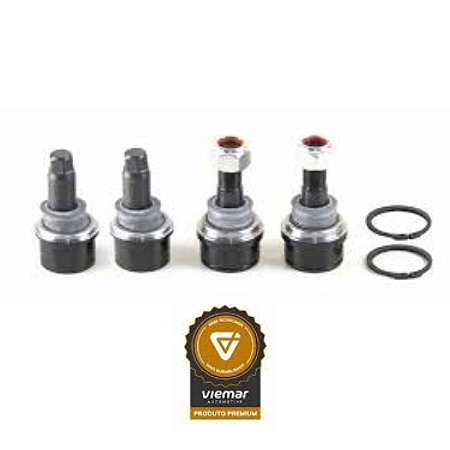 Kit Pivô Suspensão com Regulagem Troller T4 2001 a 2020 Viemar 503457K