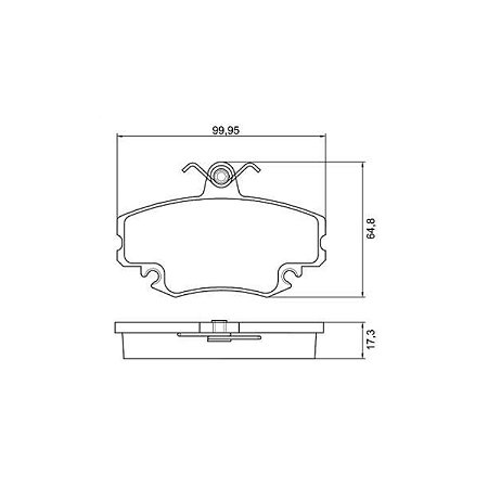 Pastilha de Freio Dianteira Renault Clio Logan Megane Sandero Cobreq N448