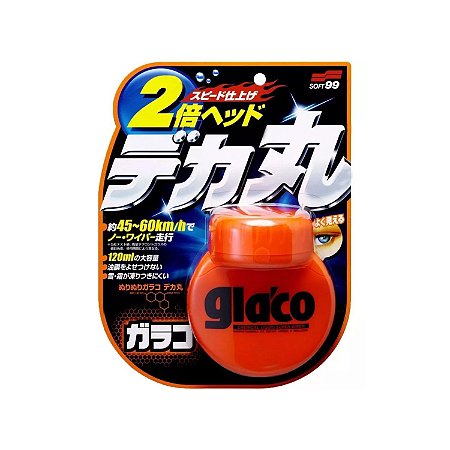 Glaco Big Cristalizador De Vidro Repelente De Chuva 120ml Soft99