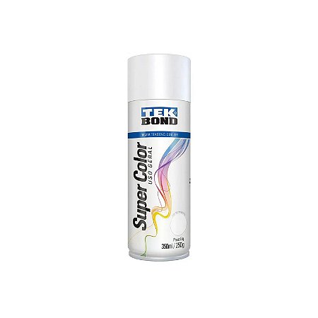Tinta Spray Branco Fosco 350ml Tek Bond