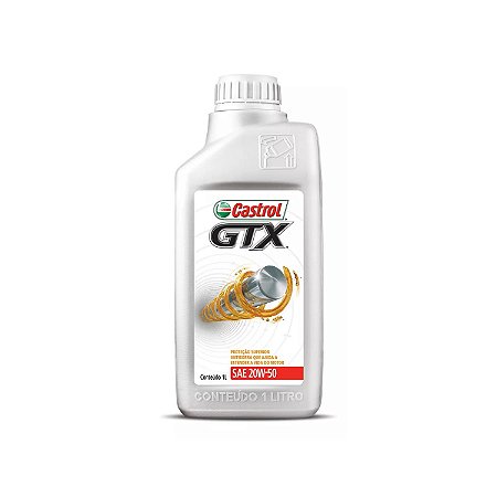 Óleo Lubrificante Castrol GTX 20W50 Mineral Antiborra