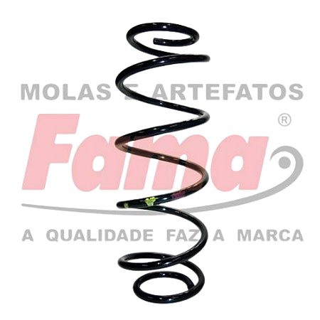 Par Mola Suspensão Traseira Honda Fit e City 2009 a 2014 com GNV Fama AL456G