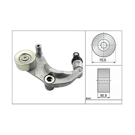 Tensor Alternador Honda Civic 1.8 2006 a 2011 Ina 534031610