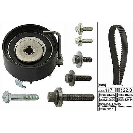 Kit Correia Dentada Ford Ecosport Focus New Fiesta 1.6 16V Sigma Ina