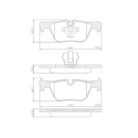 Pastilha de Freio Traseira BMW 116 118 125 320 316 325 Frasle PD2198CMAXX