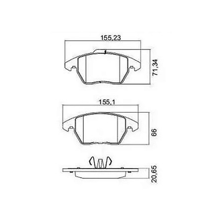 Pastilha de Freio Dianteira Cerâmica 3008 308 307 C4 RCZ Frasle