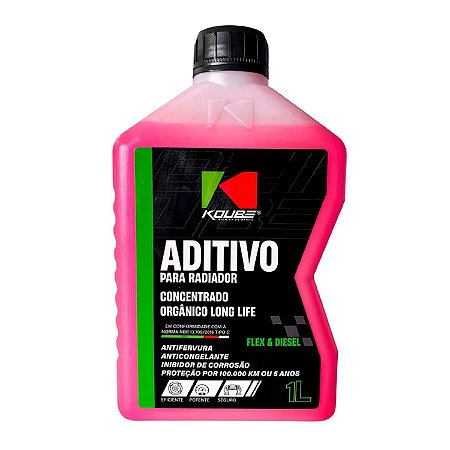 Aditivo Radiador Concentrado Orgânico Long Life Rosa Koube 12001